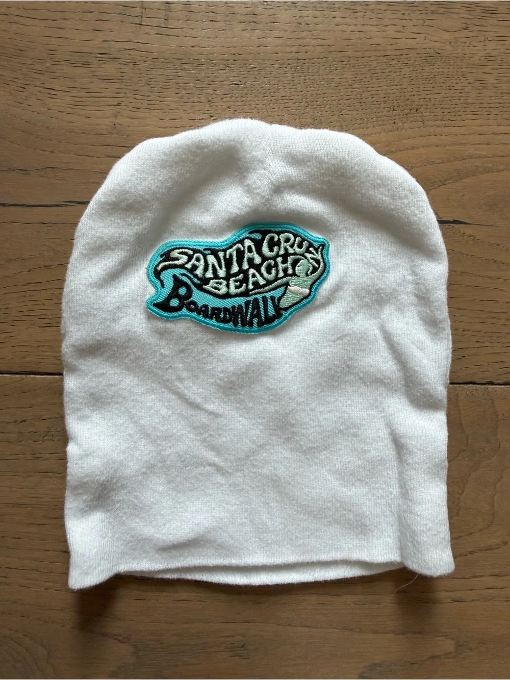Santa Cruz Beach Boardwalk White Beanie OSFA